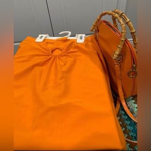 Orange Skirt size 10 + Bag set